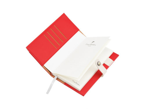 Записная книжка Pierre Cardin красная, 10,5 х 18,5 см