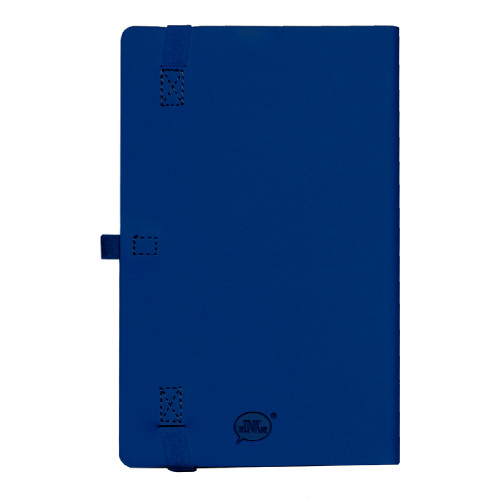 Бизнес-блокнот GRACY на резинке, формат А5, в линейку (синий)