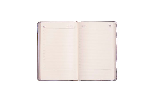 Ежедневник недатированный Montrose, формат А5, в линейку (черный)