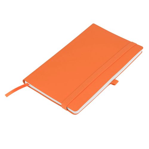 Бизнес-блокнот GRACY на резинке, формат А5, в линейку (оранжевый)