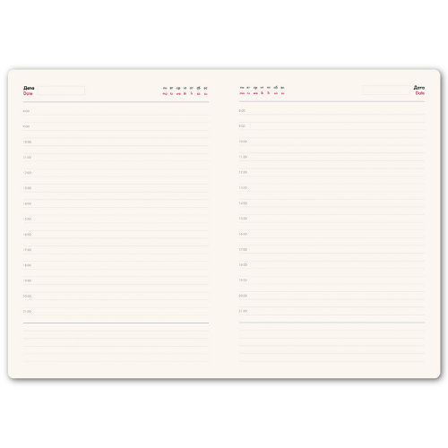 Ежедневник недатированный Montrose, формат А5, в линейку (черный)