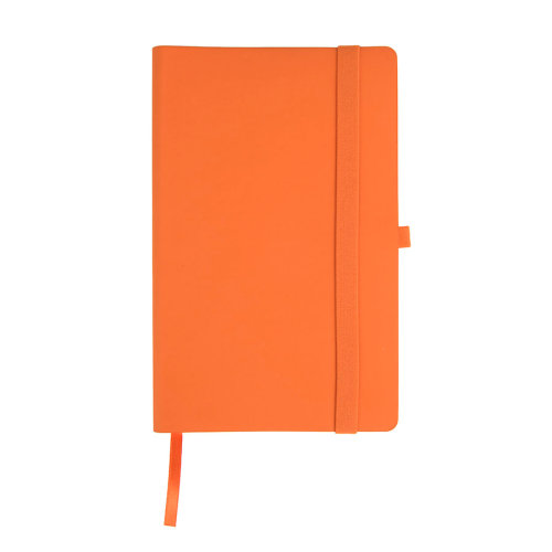 Бизнес-блокнот GRACY на резинке, формат А5, в линейку (оранжевый)