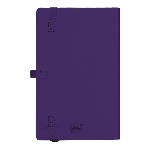 Бизнес-блокнот GRACY на резинке, формат А5, в линейку (фиолетовый)