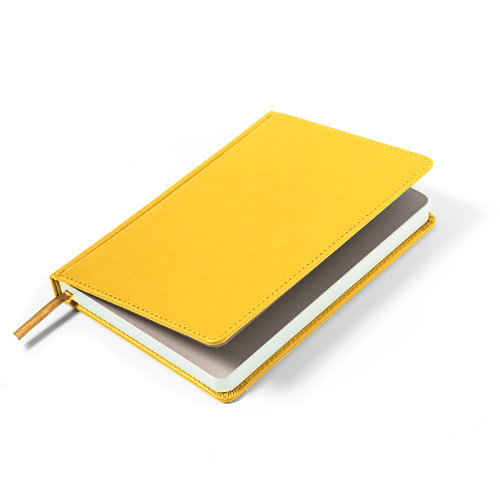 Ежедневник недатированный Campbell, формат А5,  в линейку (желтый)
