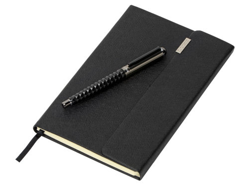 Подарочный набор Tactical Dark: блокнот А5, ручка роллер
