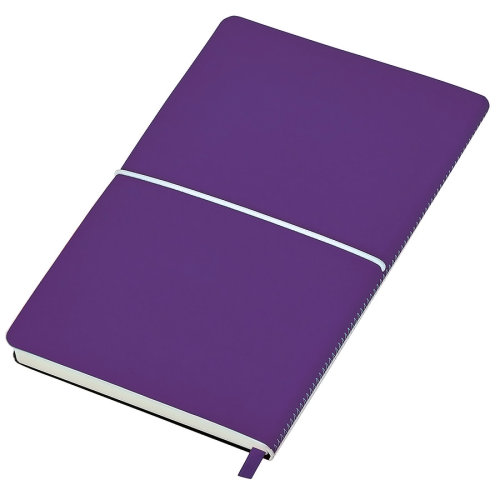 Бизнес-блокнот А5  "Franky" , мягкая обложка, в линейку (фиолетовый)