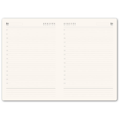 Ежедневник недатированный Mod, формат А5, в линейку (темно-синий)