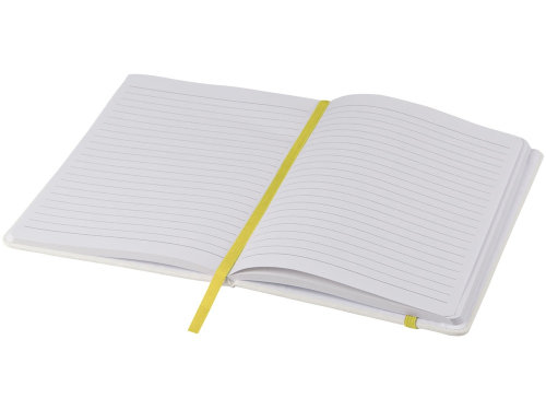 Блокнот Spectrum A5 с белой бумагой и цветной закладкой, белый/желтый