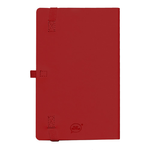 Бизнес-блокнот GRACY на резинке, формат А5, в линейку (красный)