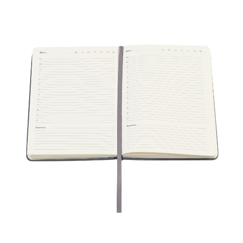Ежедневник недатированный "Тоскана" с 3d-обложкой, А5, серый