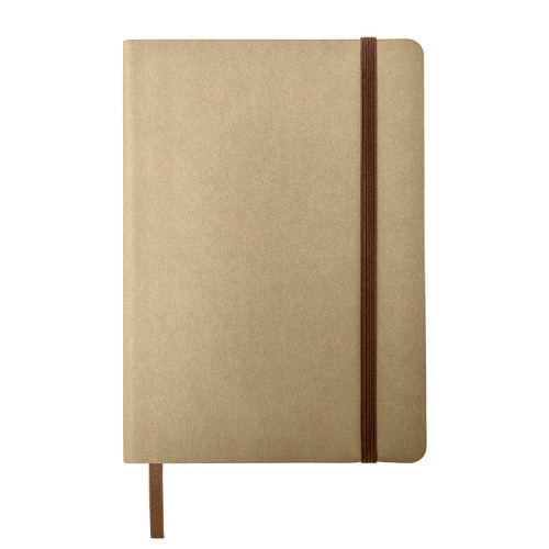 Ежедневник недатированный SHADY, формат А5,  светло-коричневый, кремовый блок, коричневый обрез (светло-коричневый)