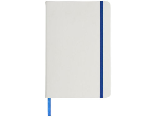 Блокнот Spectrum A5 с белой бумагой и цветной закладкой, белый/ярко-синий