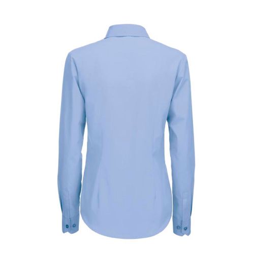 Рубашка женская с длинным рукавом LSL/women, корпоративный голубой