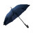 Зонт-трость ANTI WIND, пластиковая ручка, полуавтомат (темно-синий)