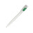 Ручка шариковая KIKI EcoLine SAFE TOUCH, пластик (белый, зеленый)