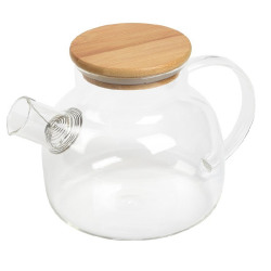 Стеклянный чайник для чая MATCHA, коричневый, прозрачный