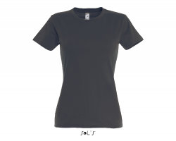 Фуфайка (футболка) IMPERIAL женская,Тёмно-серый/графит 3XL