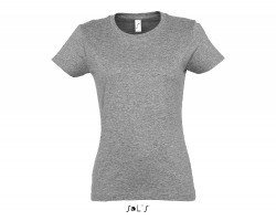 Фуфайка (футболка) IMPERIAL женская,Серый меланж 3XL