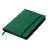 Блокнот SHADY JUNIOR с элементами планирования,  А6, зеленый, кремовый блок, темно-зеленый обрез (зеленый)