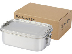 Пищевой контейнер Titan из переработанной нержавеющей стали, серебристый