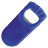 Открывалка  "Кулачок" синяя; фростированный пластик/ тампопечать (синий)