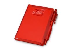 Записная книжка Альманах с ручкой, красный