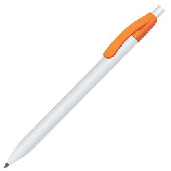 Ручка шариковая N1 (белый, оранжевый)