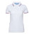 Рубашка поло женская триколор STAN хлопок/полиэстер 185, 04WRUS, белый