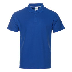 Рубашка поло мужская STAN хлопок/полиэстер 185, 104, синий