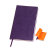 Бизнес-блокнот "Funky" А5,  фиолетовый с оранжевым форзацем, мягкая обложка, в линейку (фиолетовый, оранжевый)