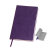 Бизнес-блокнот "Funky" А5, фиолетовый с  серым форзацем, мягкая обложка, в линейку (фиолетовый, серый)