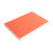 Ежедневник недатированный Tony, А5, оранжевый, кремовый блок в клетку (оранжевый)