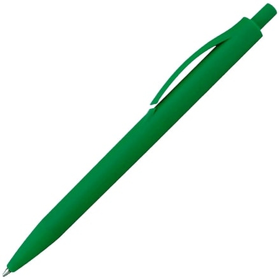 [Ручка шариковая IGLA SOFT, пластиковая, софт-тач, зеленая]