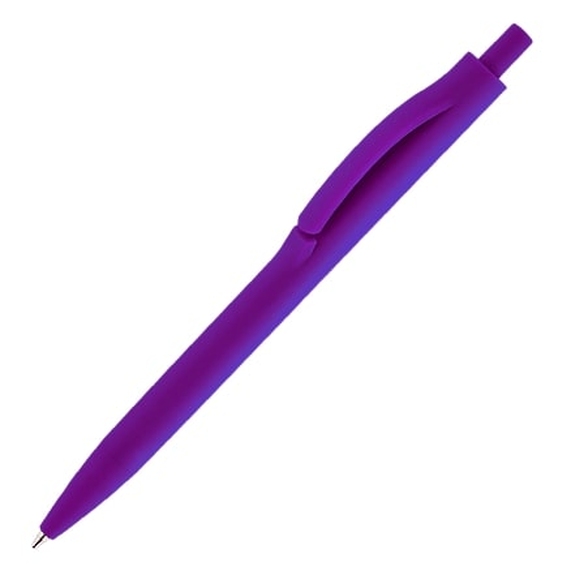 [Ручка шариковая IGLA SOFT, пластиковая, софт-тач, фиолетовая]