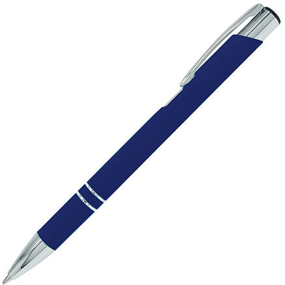 [Ручка шариковая Legend Soft Touch, темно-синяя 281 С]