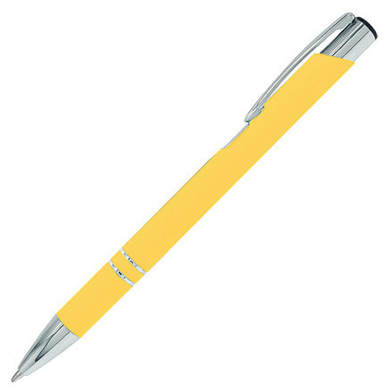[Ручка шариковая Legend Soft Touch, желтая]