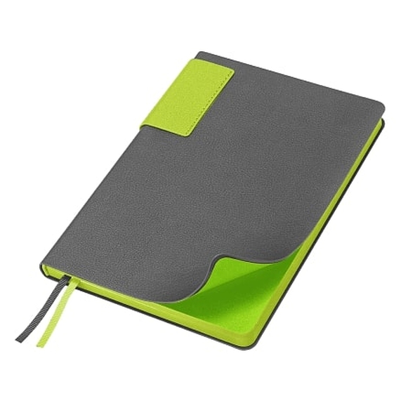 [Ежедневник Flexy Star Sivilia Grey Edition Color А5, серо-салатовый, недатированный в гибкой обложке]