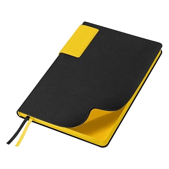 [Ежедневник Flexy Star Sivilia Black Edition Color А5, черно-желтый, недатированный, в гибкой обложке]