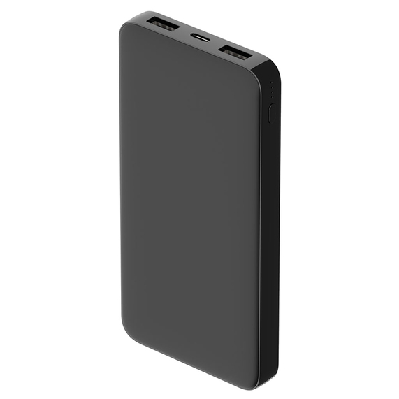 [Внешний аккумулятор Polus, 10000 Mah, софт-тач покрытие, черный]