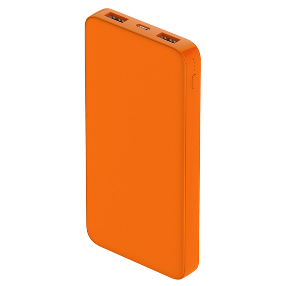 [Внешний аккумулятор Polus, 10000 Mah, софт-тач покрытие, оранжевый]