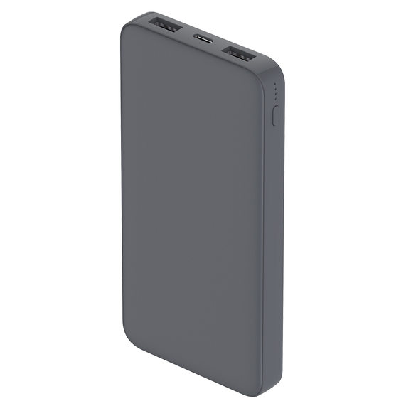 [Внешний аккумулятор Polus, 10000 Mah, софт-тач покрытие, серый]