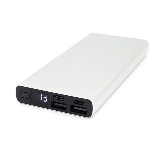 [Внешний аккумулятор Höginn в металлическом корпусе, 10000mAh, серый.]