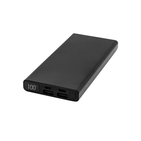 [Внешний аккумулятор Höginn в металлическом корпусе, 10000mAh, черный]
