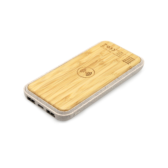 [Внешний аккумулятор Tambuko с беспроводной зарядкой, 10000 mAh, белый]
