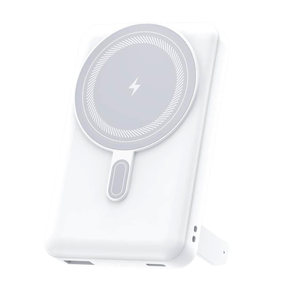 [Магнитный внешний аккумулятор Axion с беспроводной зарядкой (15W), 10000 Mah, белый]