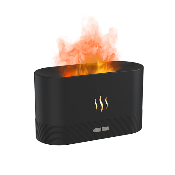 [Светодиодный USB увлажнитель-ароматизатор Flame, черный]