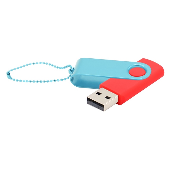 [Флешка Designer To Go 2.0 USB 16Gb, красный/бирюзовый]