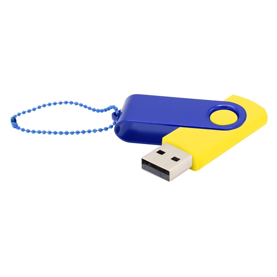 [Флешка Designer To Go 2.0 USB 16Gb, желтый/синий]