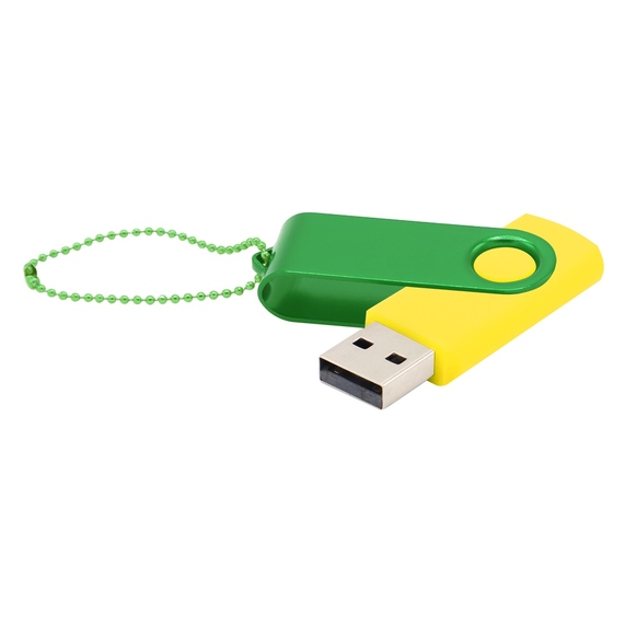 [Флешка Designer To Go 2.0 USB 16Gb, желтый/зеленый]