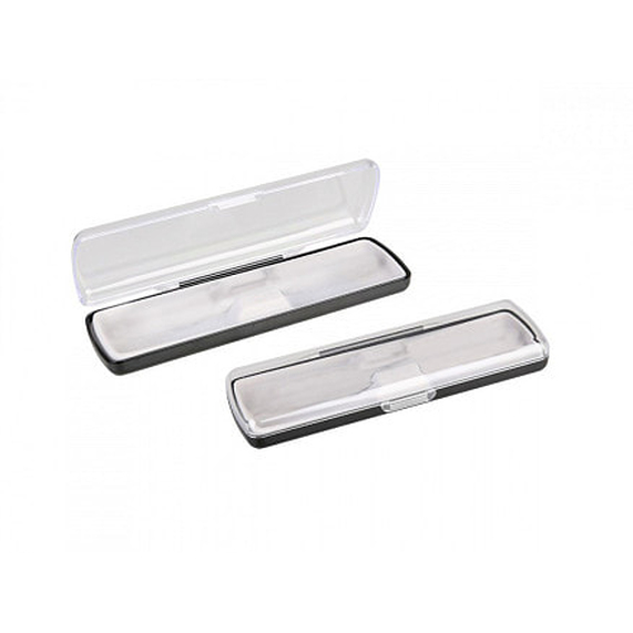 [Футляр для ручки Pencase Uno, пластик, прозрачный/черный]